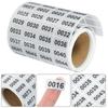 1 Roll of Self-Adhesive Number Stickers Rectangular Number Stickers Removable Number Stickers
