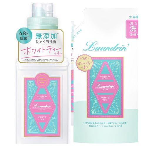 [Bulk Purchase] Laundrin White Tea Detergent (410g + 720g Refill)