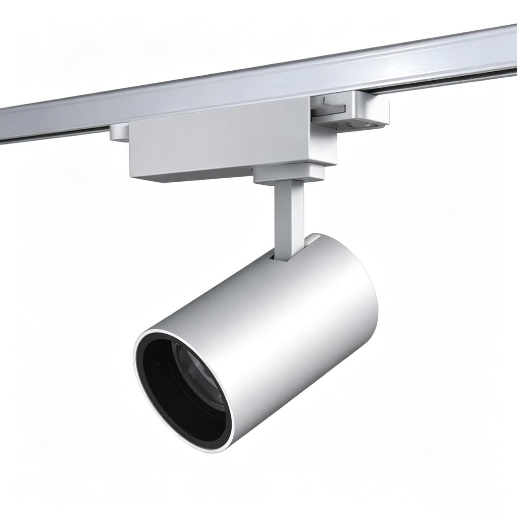 Aluminum White Body High CRI LED Rail Light COB Adjustable Spotlight for Jewelry Shop Art Museum Wall Painting Lighting