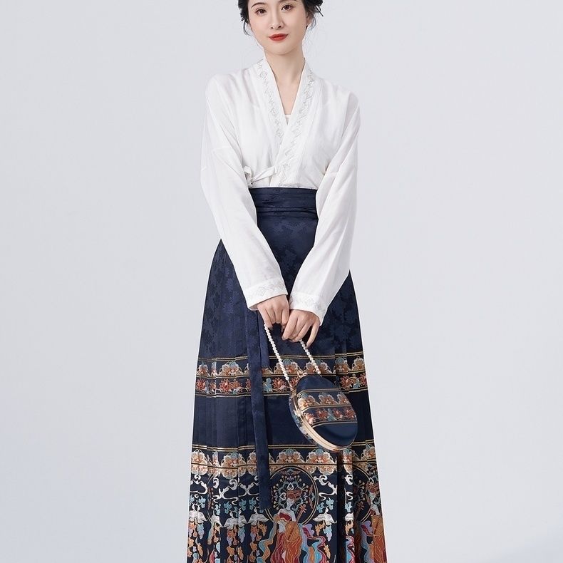 Tanzmethode Tiannv-Thema, verbesserter Hanfu- und Rock-Anzug, Damen-Anzug für die tägliche Arbeit, Pendeln