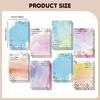 Floral Design Sticky Notes, Lined Lightweight, Removable, for Messages, Tasks Home