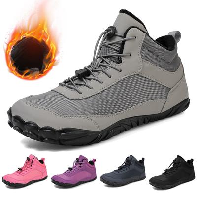 Bottes courtes d'hiver 2024 Chaussures décontractées pieds nus pour hommes Chaussures de randonnée d'extérieur Chaussures de travail Bottes chaudes pour femmes Bottes de neige pour hommes