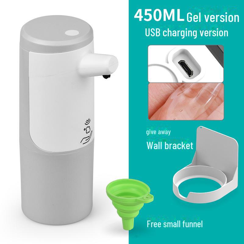 

Умный индукционный дозатор пенного мыла для мытья мобильных телефонов и мыла для рук, автоматическая бытовая электрическая машина. 450ML gel version rechargeable version
