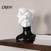 Creative Interior Soft Furnishings Modern Abstract Bust Statue, Man Portrait Sculpture, Minimalist Black And Sculpture White Art Ornament for