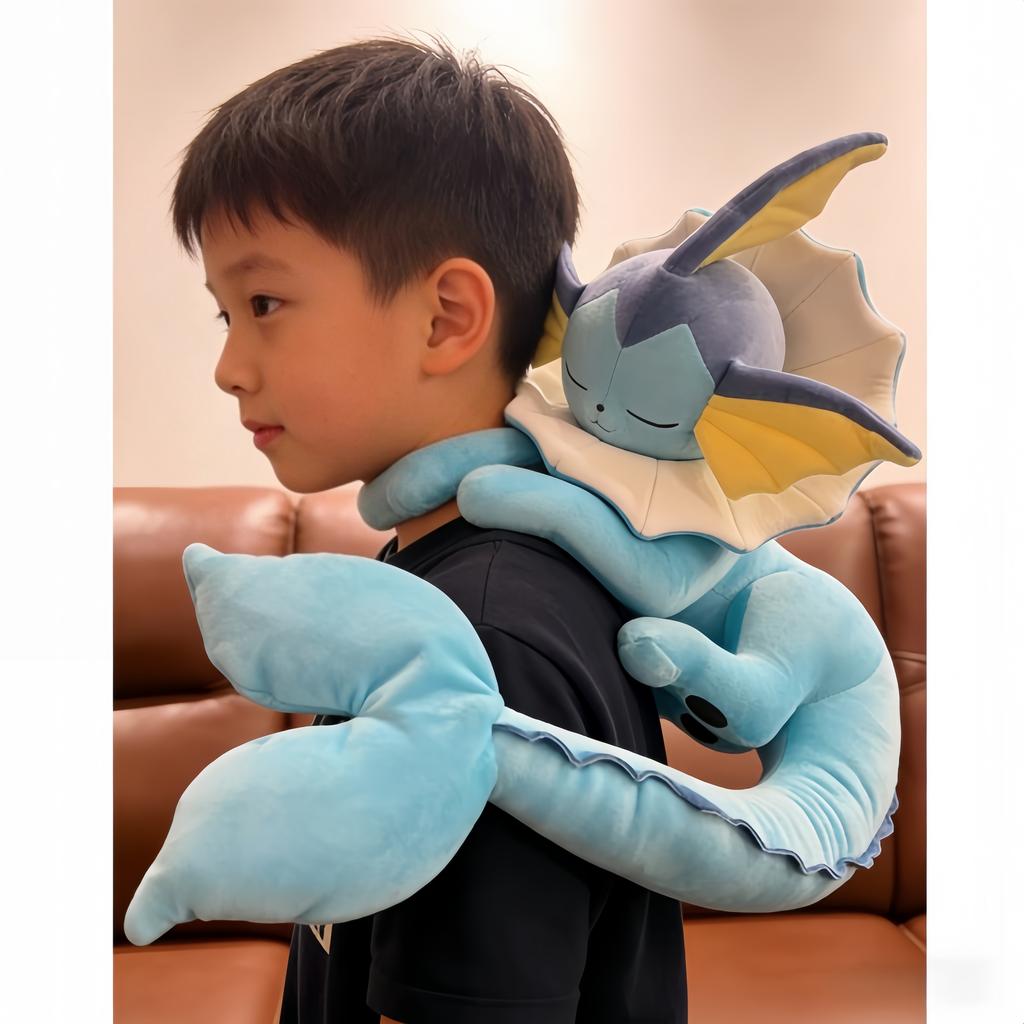50cm Plush New Eevee Evoli Sleep Plush Vaporeon Pikachu Peluche Stuffed Toys Cartoon Soft Doll Gift Comfort Toys for Kid