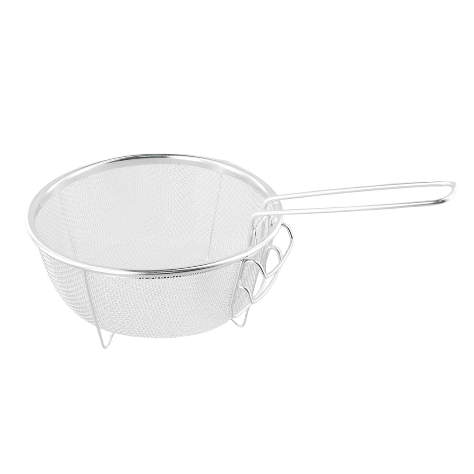 Premium Stainless Steel Deep Fry Basket Convenient Detachable Handle Perfect for Cooking Boiling and Deep Frying 20x20cm