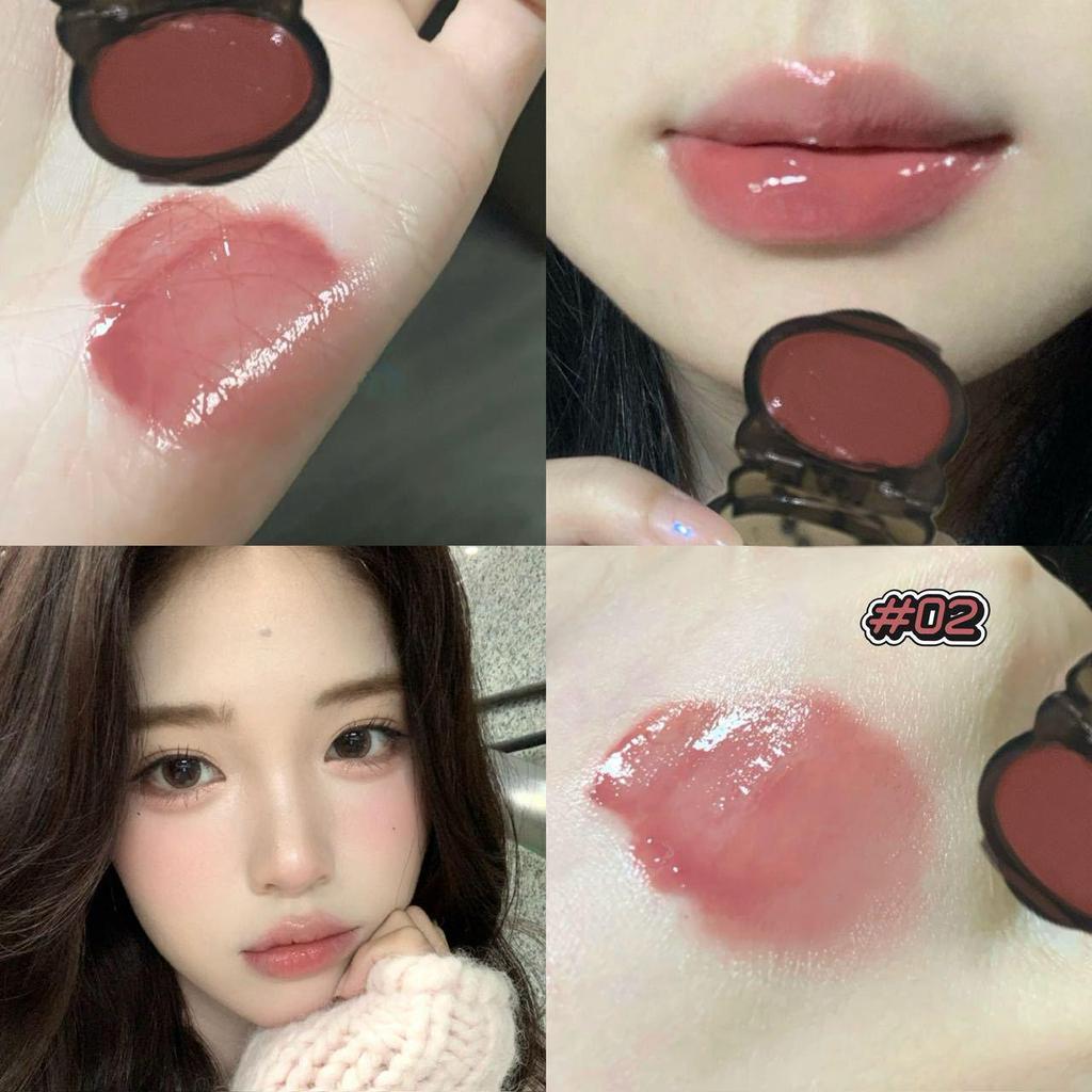 HERORANGE Warmer Glanz Multi-Use Lippen- und Wangenbalsam - Nude, Langanhaltend, Mini Tragbar, Taufrischer Rouge
