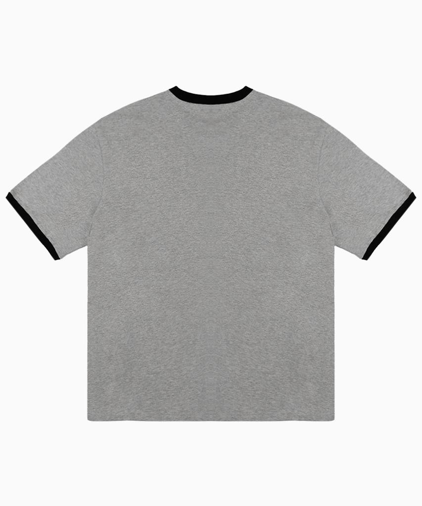 Peulonteuakaibeulaeb Arch Heavyweight Ringer Short Sleeve T-Shirt [Melange Grey]