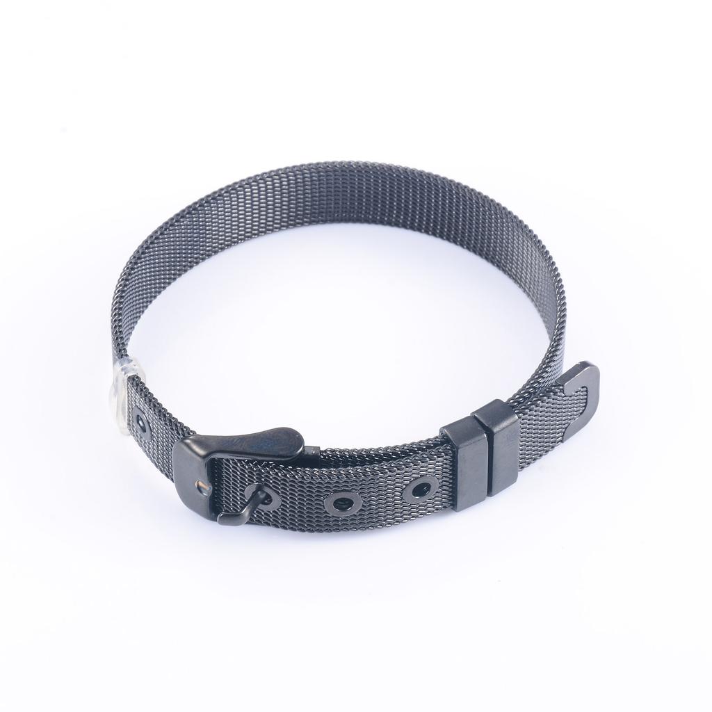21cm Cinturino Bracciale in Acciaio Inossidabile a Maglia Stretta Regolabile per Orologi da Donna Uomo Cinturino a Catena Bracciale Gioielleria in Metallo