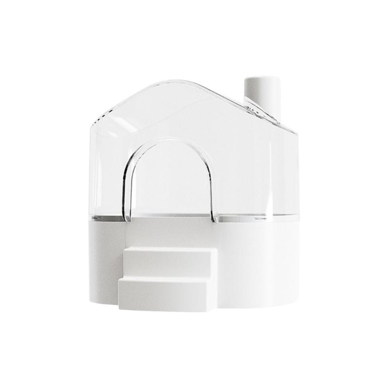 Clearly View 360Degree Hamster Sand Bath House SplashProof Base For Exploration Sleep Hideouts Easy Cleaning Maintenance