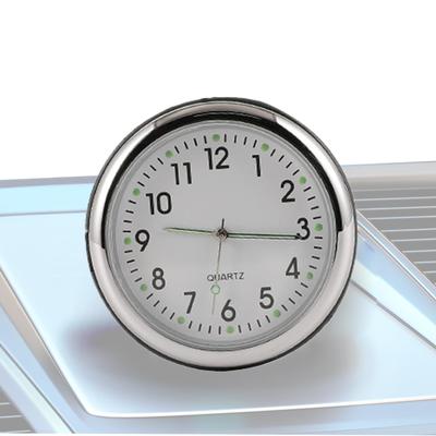 Car Analog Clock - Mini Hygrometer with Adhesive Tape, Mini Car Air Vent Clock for Trucks, RVs, Boats