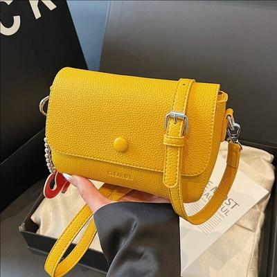 Premium Texture Casual Versatile Commuter Shoulder Bag Women'S Foreign Versatile Solid Color Messenger Bag