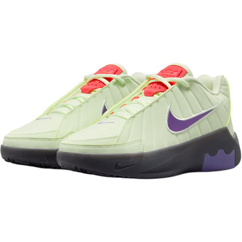 Nike Lebron Witness 9 GS Volt Tint Black Kids Sneakers Green Smoke-Grey Multi-Color HV2270-701
