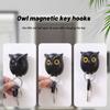 Will Open Eyes Owl Key Hook Wall Mounted Keychain Organizer Hooks Hanging Rack  Home Decoration