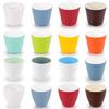 Dual-Color Melamine Tea Cup - Porcelain-Like Plastic Cup for Restaurants, Hot Pots, and Cafeterias