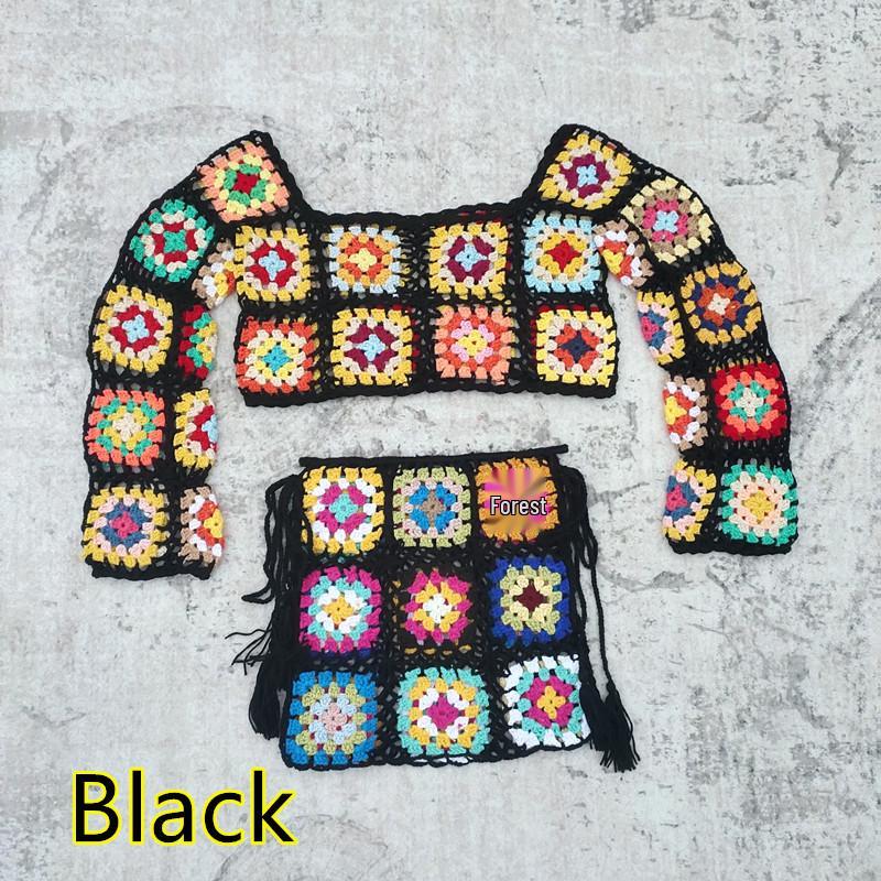 Handmade Crochet Bikini & Mini Skirt Set