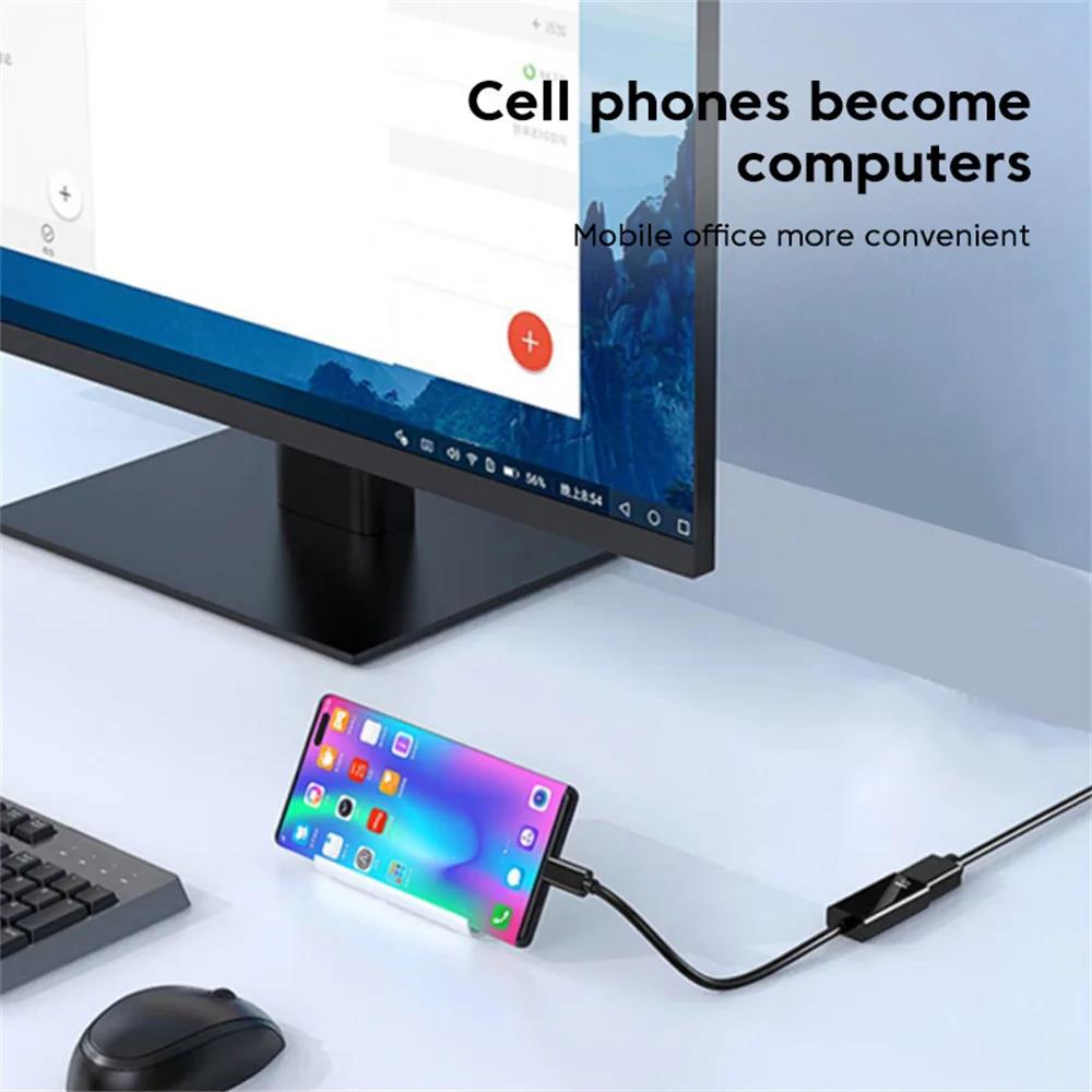 Type C To HDMI-compatible Adapter 4K@30Hz USB C To HDMI Converter USB 3.1 HDTV Cable Adapter For MacBook Air iPad Laptop Samsung