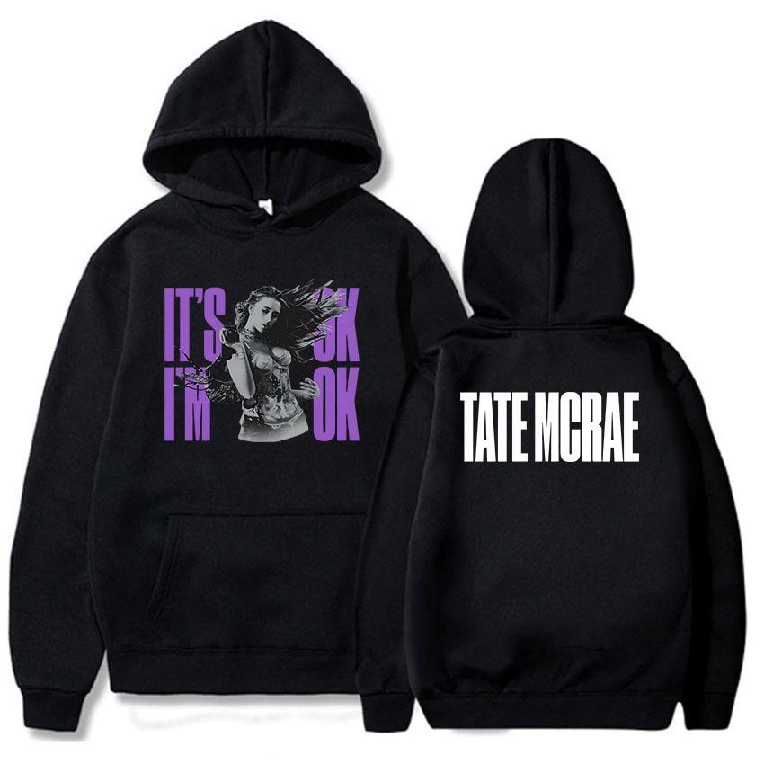 Tate Mcrae It'S Ok I'M Ok Hoodies Men Women Hooded Pullovers