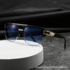Retro Doppelbalken Steampunk Sonnenbrille Herren Neue Große Fassung Europäisch Amerikanisch Sonnenschutz Brille Sonnenbrille Damen Persönlichkeit