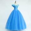 Kopciuszek Niebieska Księżniczka Suknia Wieczorowa Ślubna dla Dorosłych
