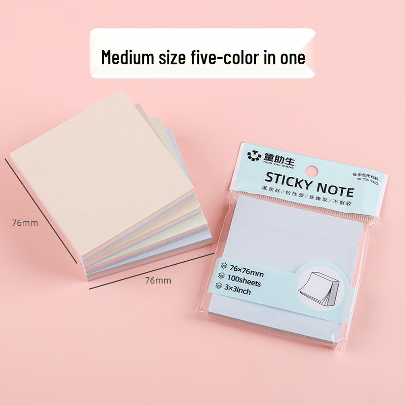 Morandi Color Sticky Notes - Tearable Student Stationery Index Tabs & Message Memo Pads
