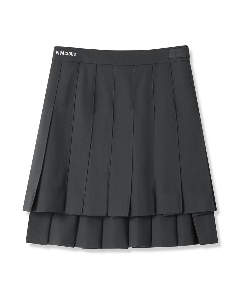 Viva Sers Boy Unbalanced Skirt - 2Col