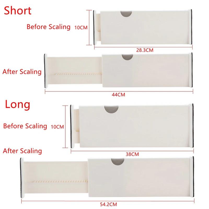 1Piece Retractable Drawer Dividers Adjustable Length Drawer Organizers Bookcase And Shelf Dividers