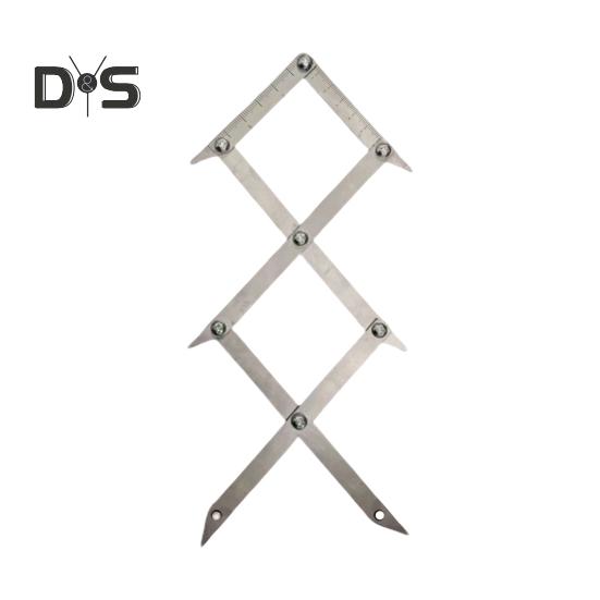 

3-точечный центроискатель, инструмент для разметки с равными интервалами, высокая точность, простота использования, точный центроискатель для сварки и деревообработки серебряный