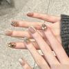 50Pcs Champagne Nail Art Rhinestone 1-6Mm Flatback Glass Crystal Gems Hotfix Nail Diamond Mixed Sizes Nail Charms