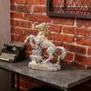Horse Art Figurine, Modern Handmade Feng Shui Horse Year Ornament, Money Horse Statue for Guest Room Desk Decoration