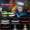 LED Headlamp [2025 Ultra-Wide Angle, Near and Far Lighting - 3 Light Sources: White, Red, and Yellow, Running Light] USB Rechargeable, 6 Lighting