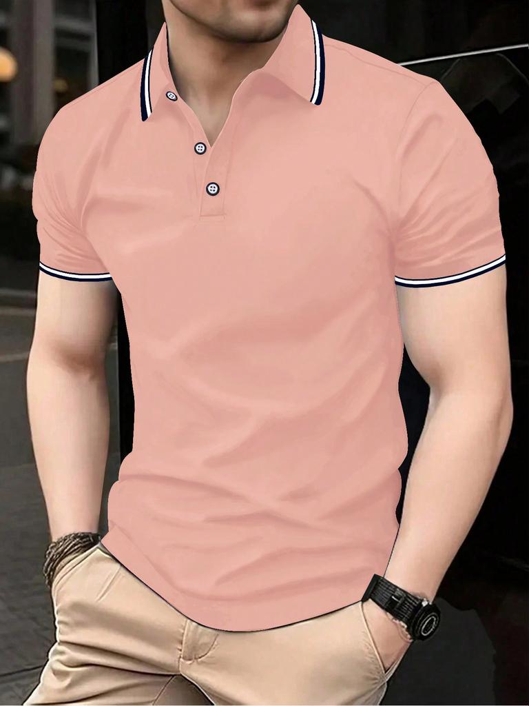 Herren Slim Fit Kurzarm Poloshirt, Stilvoll für Freizeit und Alltag