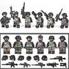 Military Zombie Building Blocks Ghost Special Police Wolf Warrior Special Forces Mutant Zombie Police Assembling Party Toys