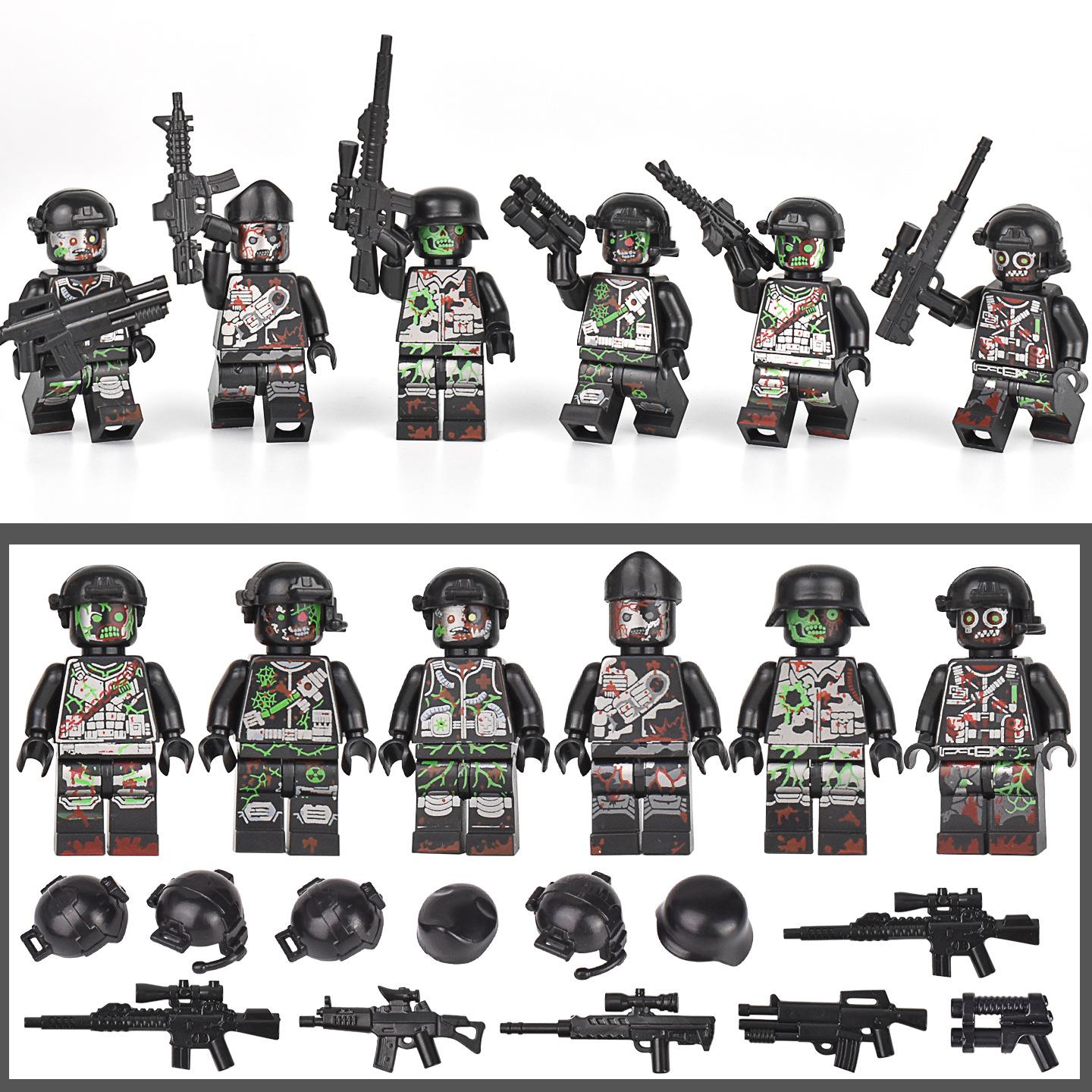Militaire Zombie Bouwstenen Set - Geest Speciale Politie vs Gemuteerde Zombie Assemblage Speelgoed