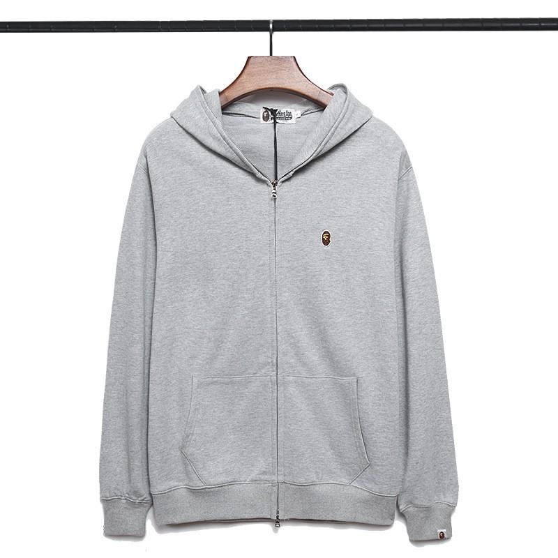 Unisex Oversized Zip-Up Hooded Sweatshirt With Embroidery Cotton Blend Winter Casual Outerwear Teens Adults