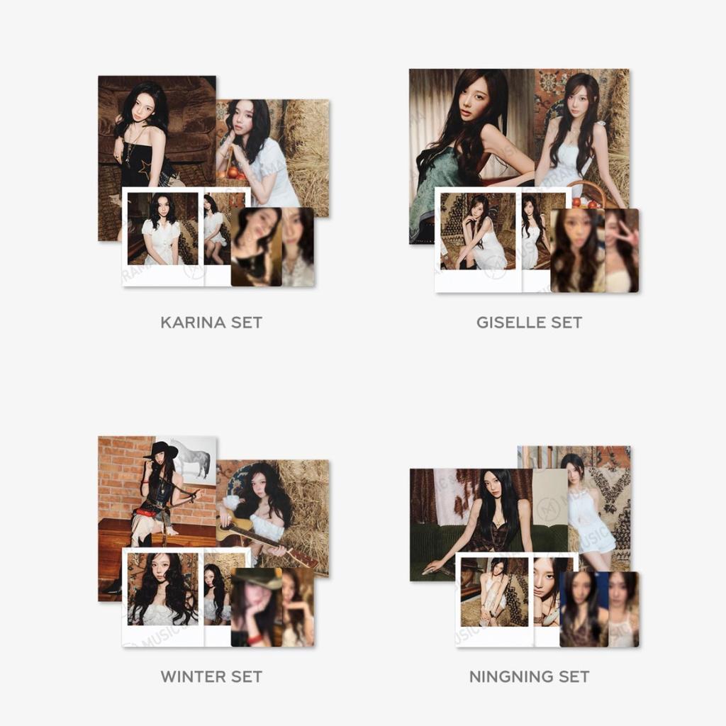 aespa Photo Pack, File Pouch + Postcards + Instant Photos + Photocards, K-Pop Official Merchandise