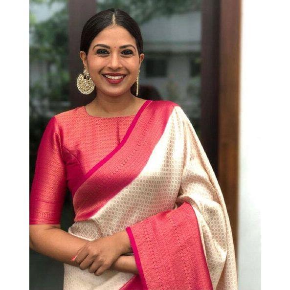 Stylish Wedding Sarre for Women ,Blouse (Need To Be Stitched As Per Size And Fit)