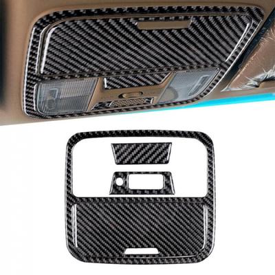 4Pcs Carbon Fiber Interior Reading Light Panel Trim For Honda Accord Sedan 03-07