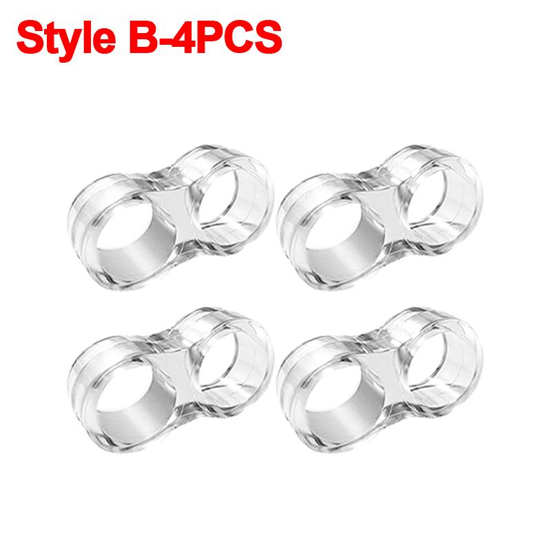 8/1pcs Transparent Door Stop PVC Door Handle Bumper Anti-Collision Wall Furniture Protected Pads Buffer for Home Kitchen Bedroom