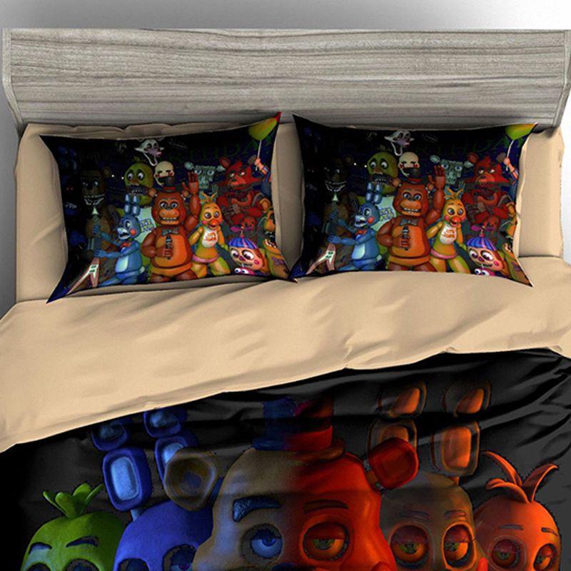 Captivating 3d Five Nights At Freddy's Bedding Set Featuring Soft Duvet Cover And Pillowcases