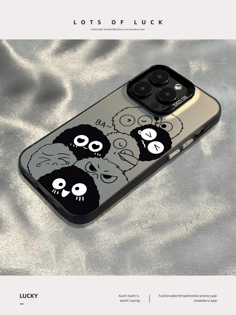 Funny smiley face small briquettes for apple 15promax mobile phone case advanced sense 14/13/12 all-inclusive 11 explosion