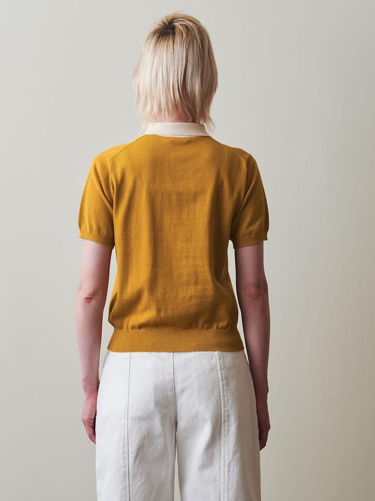 Youth United Steven Alan Bicolor Polo Collar Knit 82181990238 2300 BEIGE FREE [Beauty & Arrows] (23)