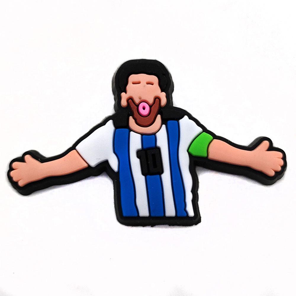 Football Crocs Charms - Soft PVC Shoe Decorations & Accessories