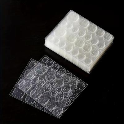 120/240PCS of Double-sided Jelly Adhesive High-viscosity False Nail Stickers, Transparent Short Waterproof Press-type Nail Art, Ultra-thin