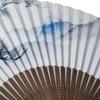 Kimono Folding Pine and Fuji Paper Folding Karaki Wood Shojuan [Stylish Iroha] Fan, Mt. Design, High-Quality Fan, Carving, Men's, 22cm,