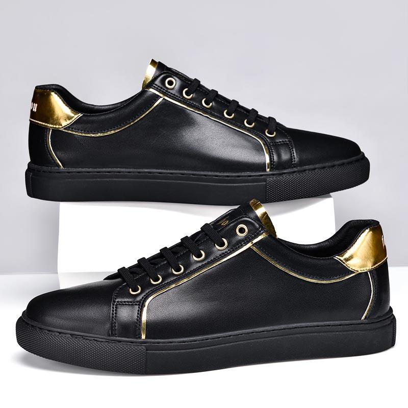 Genuine Leather Men Casual Shoes Fashion Soft Sports Shoes New Arrival Mens Sneakers Lace Up Male Walking Flats Skateboard Shoes