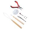 Kit d'outils pour extensions de cheveux, anneaux en silicone, pinces à cheveux, crochets de traction, aiguilles, enfile-boucles, isolation thermique