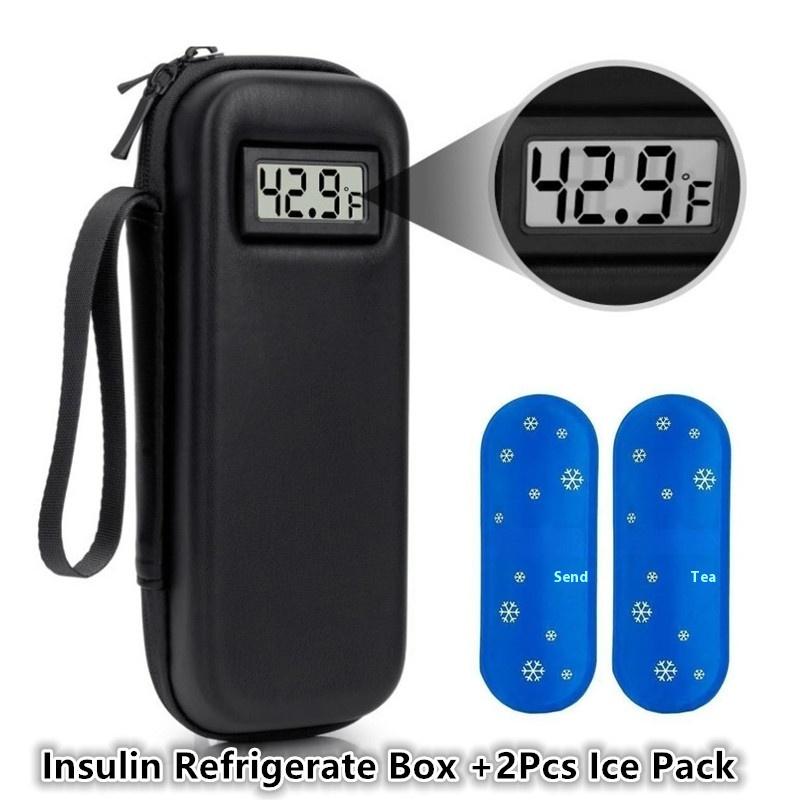 Многоразовый термочехол для инсулина, дорожная сумка-органайзер для лекарств с дисплеем температуры, водонепроницаемая сумка-охладитель для инсулина для диабетиков