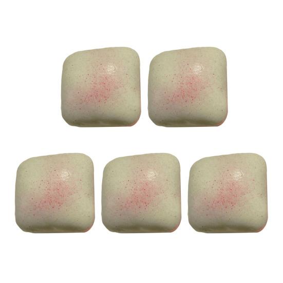 5Pcs Mini Toast Soft Slow Rise Stress Relief Toy Realistic Bread Butter Design Sensory Fidget Gift for Kids And Adults