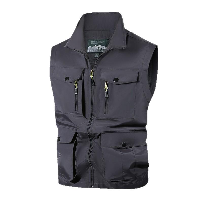 Fishing Suit Pattern Work Suit Group Suit Outdoor Sports Tooling Vest Men'S MultiBag Vest Large Size